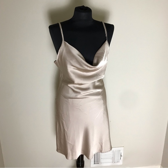 Champagne Slip Dress - Picture 2 of 5